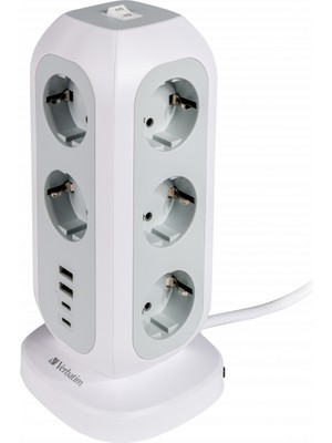 Verbatim Eupt-01 Eu Güç Kulesi 11X Ac / 2x Usb-C / 2x Usb-A