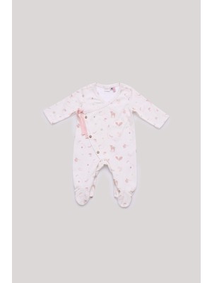 Layette Bg Store Kız Bebek Desenli Body