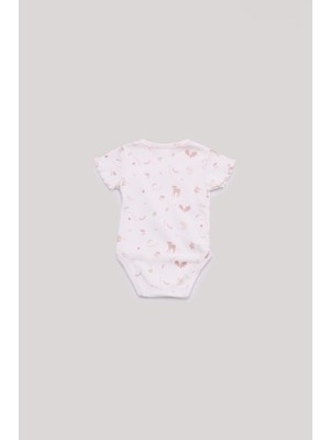 Layette Bg Store Kız Bebek Desenli Body