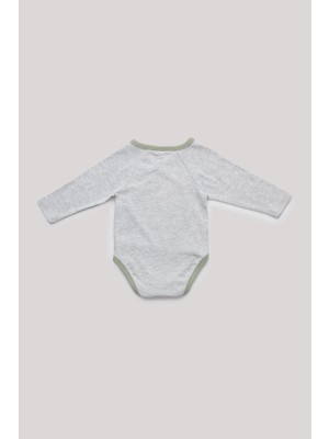 Layette Bg Store Erkek Bebek Gri Body