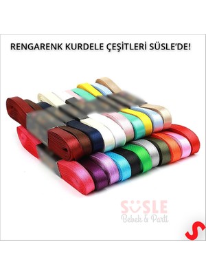 Süsle Bebek ve Parti Saten Kurdele, 2cm x 10MT - Krem