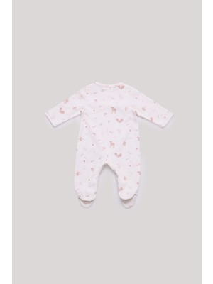 Layette Bg Store Kız Bebek Desenli Body