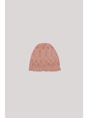Layette Bg Store Kız Bebek Pembe Bere Yumuşak Doku ile Şirin Tasarım ve Zarif Renk