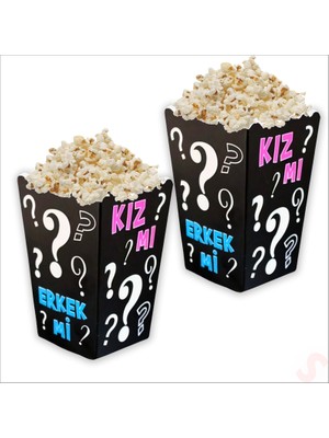 Süsle Bebek Ve Parti Cinsiyet Partisi, Kız Mı? Erkek Mi? Mısır Kutusu - 8 Adet