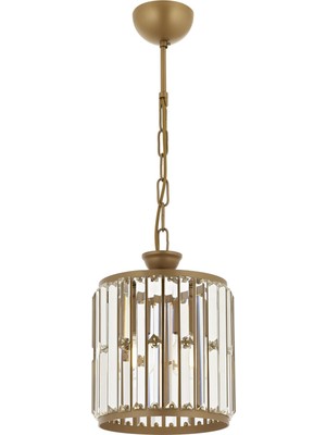 Avonni AV-1667-1EB Eskitme Boya Modern Avize E27 Metal Kristal H: 65 cm, Ø: 20 cm
