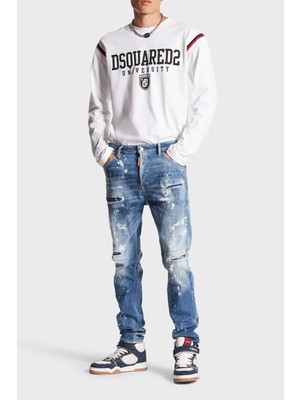 Dsquared2 Streç Pamuklu Skinny Fit Jeans Erkek Kot Pantolon S74LB1443 S30789 470