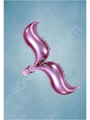 Rönesans Parti Deniz Kızı Kuyruk Folyo Balon Pembe