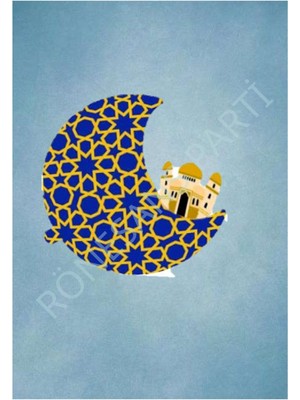 Rönesans Parti Ay Kubbe Folyo Balon