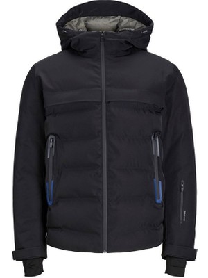 Jack & Jones Jcotarwın Siyah Erkek Puffer Ceket Tekstil Malzeme Özellikleri ile Şık Tasarım