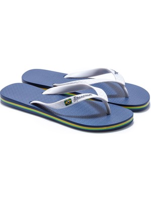 Ipanema Clas Brazil Erkek Parmak Arası Terlik Beyaz Mavi 39/48