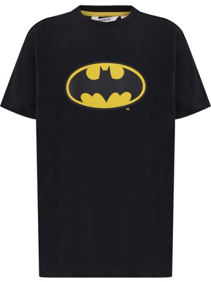 Lumberjack Bl Batman 11GFB625 4fx Siyah Erkek Çocuk Kısa Kol T-Shirt