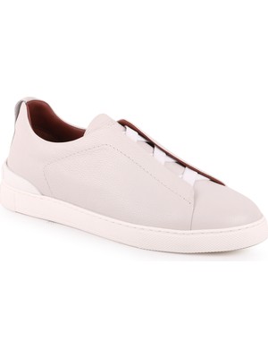 Libero Libero L5202 Deri Erkek Casual Ayakkabı Kırık Beyaz