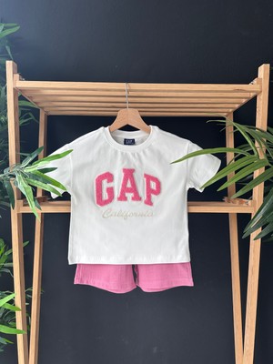 Gap Baby Premium Kalite Gap Şortlu Çocuk Takım / Gap Çocuk Yazlık Alt Üst Takım