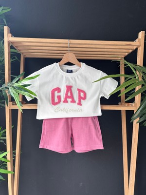 Gap Baby Premium Kalite Gap Şortlu Çocuk Takım / Gap Çocuk Yazlık Alt Üst Takım