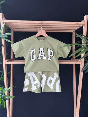 Gap Baby Premium Kalite Gap Şortlu Çocuk Takım / Gap Çocuk Yazlık Alt Üst Takım