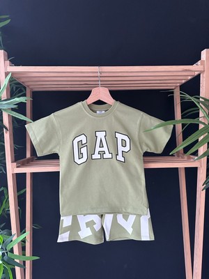 Gap Baby Premium Kalite Gap Şortlu Çocuk Takım / Gap Çocuk Yazlık Alt Üst Takım