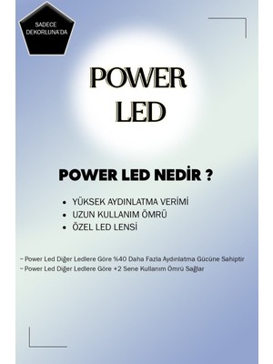 St. Morritz Modern Forte Tekli Siyah 3 Renk Işıklı Power Ledli Salon Mutfak Oda Hol Ledli Avize