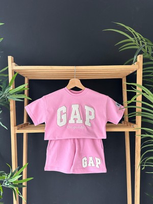 Gap Baby Premium Kalite Gap Şortlu Çocuk Takım / Gap Çocuk Yazlık Alt Üst Takım