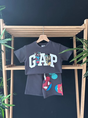 Gap Baby Premium Kalite Gap Şortlu Çocuk Takım / Gap Çocuk Yazlık Alt Üst Takım