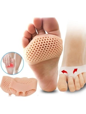 Demans Life Metatarsal Silikon Pad Orta Parmağa Geçen Nasır Koruyucu 1 Çift Ayakkabı Vurma Önleyici