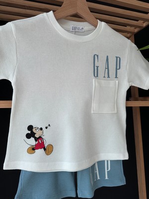 Gap Baby Premium Kalite Gap Şortlu Çocuk Takım / Gap Çocuk Yazlık Alt Üst Takım