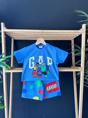 Gap Baby Premium Kalite Gap Şortlu Çocuk Takım / Gap Çocuk Yazlık Alt Üst Takım