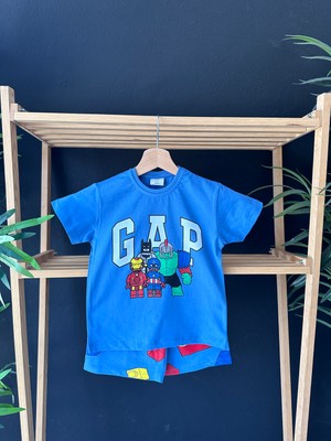 Gap Baby Premium Kalite Gap Şortlu Çocuk Takım / Gap Çocuk Yazlık Alt Üst Takım