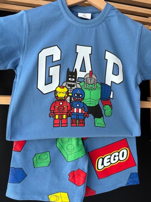 Gap Baby Premium Kalite Gap Şortlu Çocuk Takım / Gap Çocuk Yazlık Alt Üst Takım