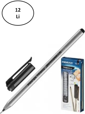 Pensan PE01003TKSI 1 mm 12'li Triball Siyah