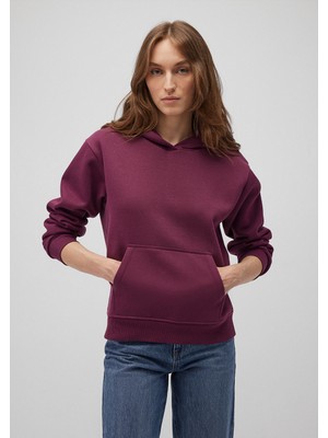 Kapüşonlu Mor Basic SWEATSHIRT167299-70670