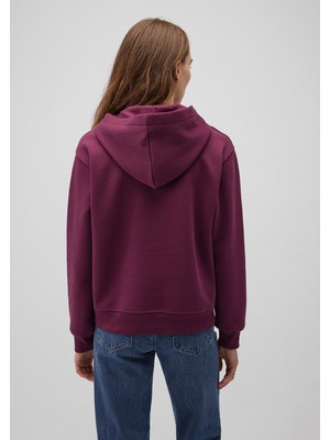 Kapüşonlu Mor Basic SWEATSHIRT167299-70670