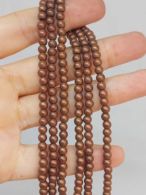 Yaşam Tohumu Çeyrek Dizi (9cm Uzunluğundadır!) Hematit Taşı Çeyrek Dizi 4mm (48184)