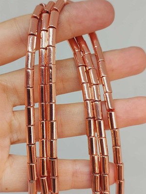 Yaşam Tohumu Çeyrek Dizi (9cm Uzunluğundadır!) Hematit Taşı Çeyrek Dizi 3.5*8mm (48206)