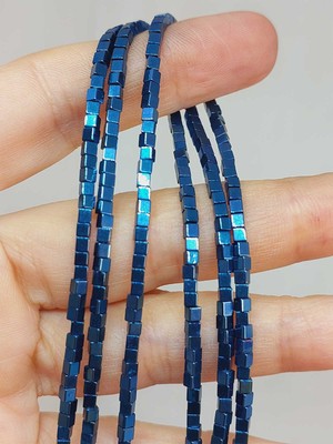 Yaşam Tohumu Çeyrek Dizi (9cm Uzunluğundadır!) Hematit Taşı Çeyrek Dizi 2*2mm (49648)