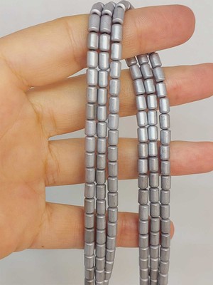 Yaşam Tohumu Çeyrek Dizi (9cm Uzunluğundadır!) Hematit Taşı Çeyrek Dizi 4*5.5mm (48132)