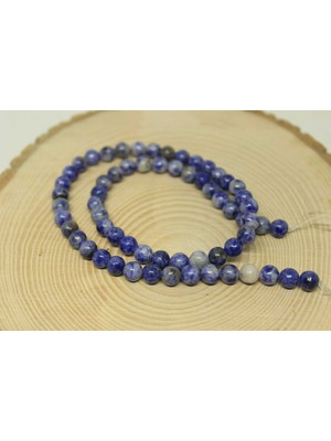 Yaşam Tohumu Çeyrek Dizi (9cm Uzunluğundadır!) Sodalit Taşı Çeyrek Dizi 6mm