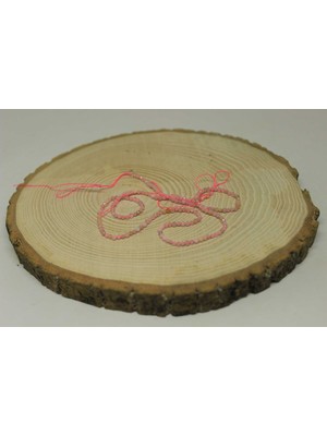 Yaşam Tohumu Çeyrek Dizi (9cm Uzunluğundadır!) Pembe Opal Taşı Çeyrek Dizi 2mm