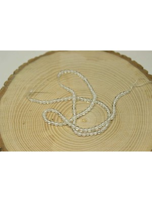 Yaşam Tohumu Çeyrek Dizi (9cm Uzunluğundadır!) Kristal Kuvars Taşı Çeyrek Dizi 3mm