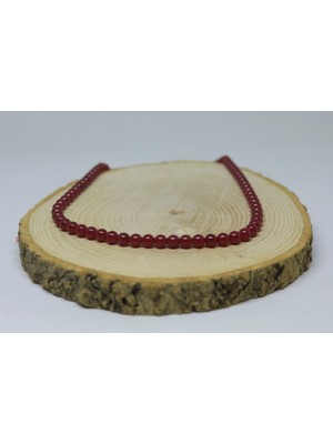 Yaşam Tohumu Çeyrek Dizi (9cm Uzunluğundadır!) Yakut Taşı Çeyrek Dizi 6mm