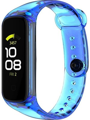 Adige Samsung Galaxy Fit 2 R220 Kordon Kayış Silikon Şeffaf