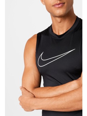 Nike Pro Dri Fit Mens Training Slim Fit Tank Black Erkek Spor Atlet Siyah