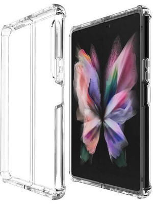 ZORE Samsung Galaxy Z Fold 3 Kılıf Nitro Anti Shock Silikon - Renksiz