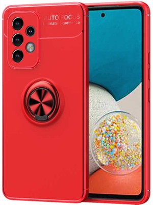 ZORE Samsung Galaxy A73 Kılıf Ravel Silikon Kapak - Kırmızı