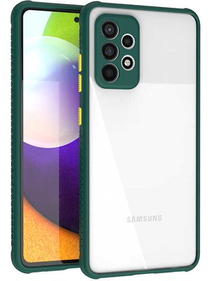ZORE Samsung Galaxy A52 Kılıf ​​Kaff Kapak - Koyu Yeşil
