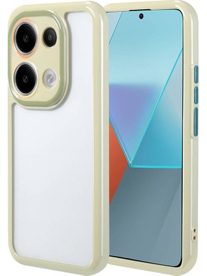 ZORE Xiaomi Redmi Note 13 Pro 4g Kılıf Kamera Korumalı Renkli Kenar ve Çerçeve Tasarımlı Vitamin Kap