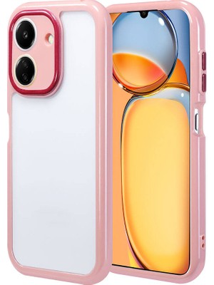 ZORE Xiaomi Redmi 13C Kılıf Kamera Korumalı Renkli Kenar ve Çerçeve Tasarımlı Vitamin Kapak - Mürdüm