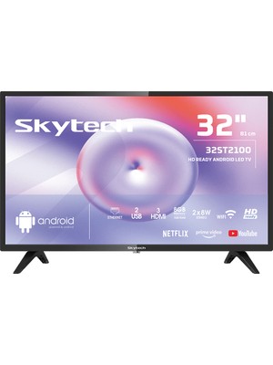 Skytech 32ST2100 32" 81 Ekran Dahili Uydu Alıcılı HD Ready Smart LED TV
