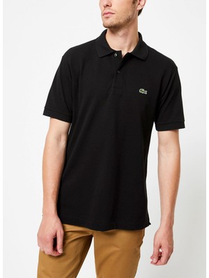 Lacoste Erkek Klasik Fit Siyah Polo Yaka Tişört