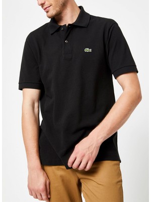 Lacoste Erkek Klasik Fit Siyah Polo Yaka Tişört