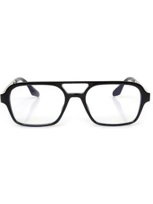 Barışhan Medikal Siyah Çerçeve Mavi Işık Korumalı Gözlük Dikdörtgen Çerçeve Unisex Gözlük Bilgisayar Gözlüğü